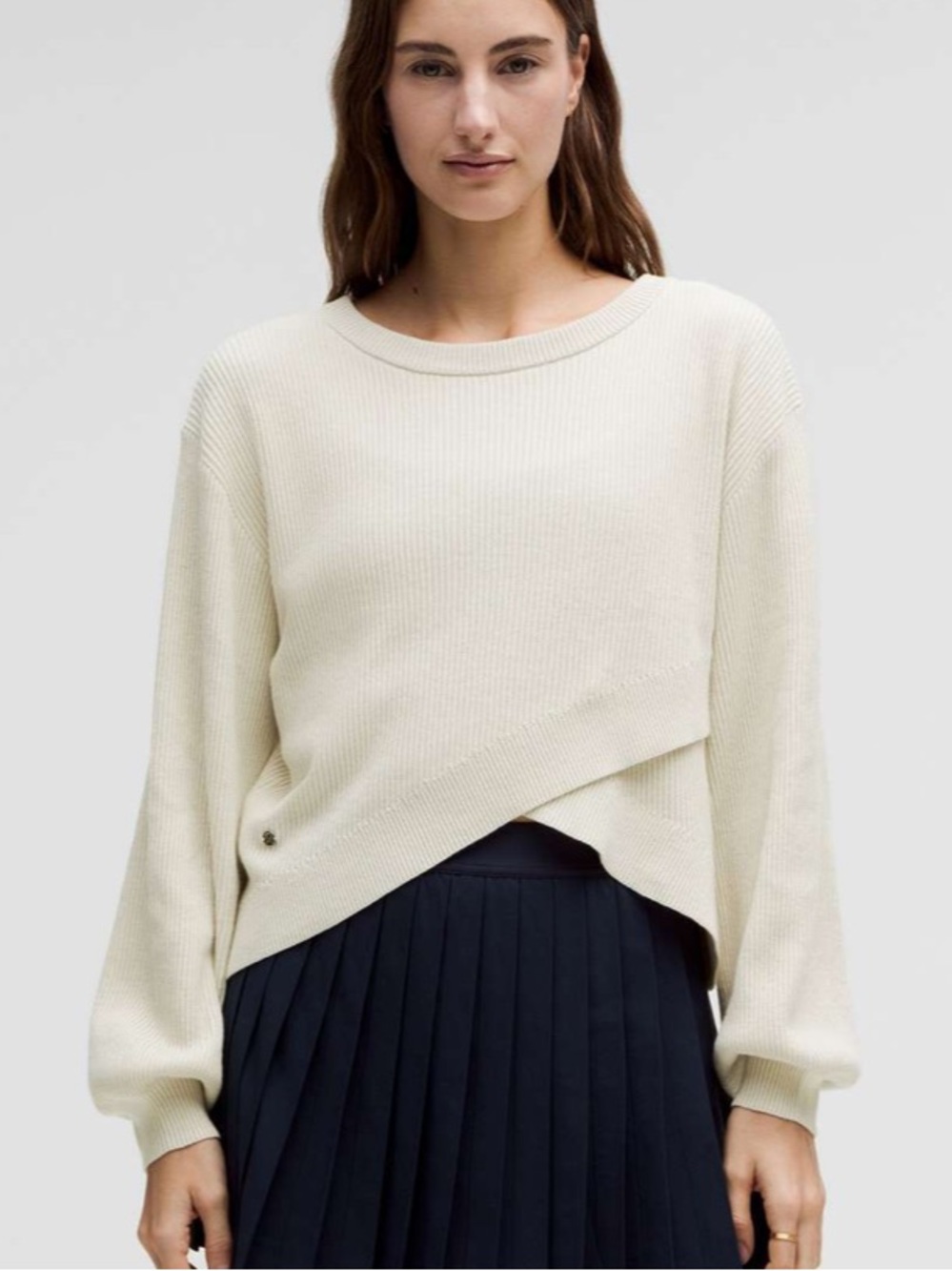 Lululemon reversible crossover sweater bone